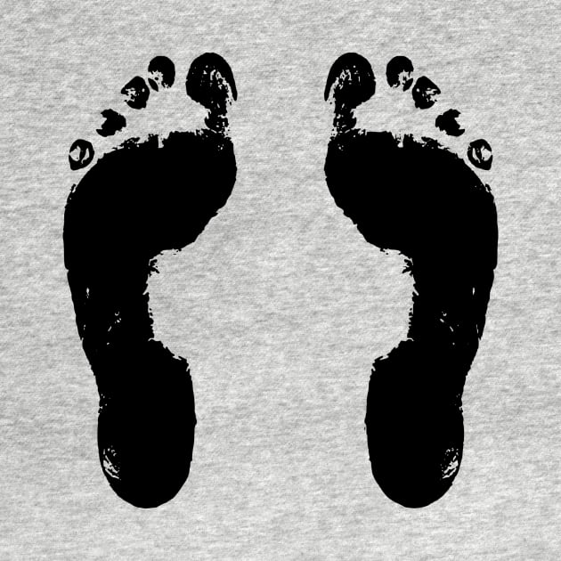 Image: Bloody foot prints (black) by itemful